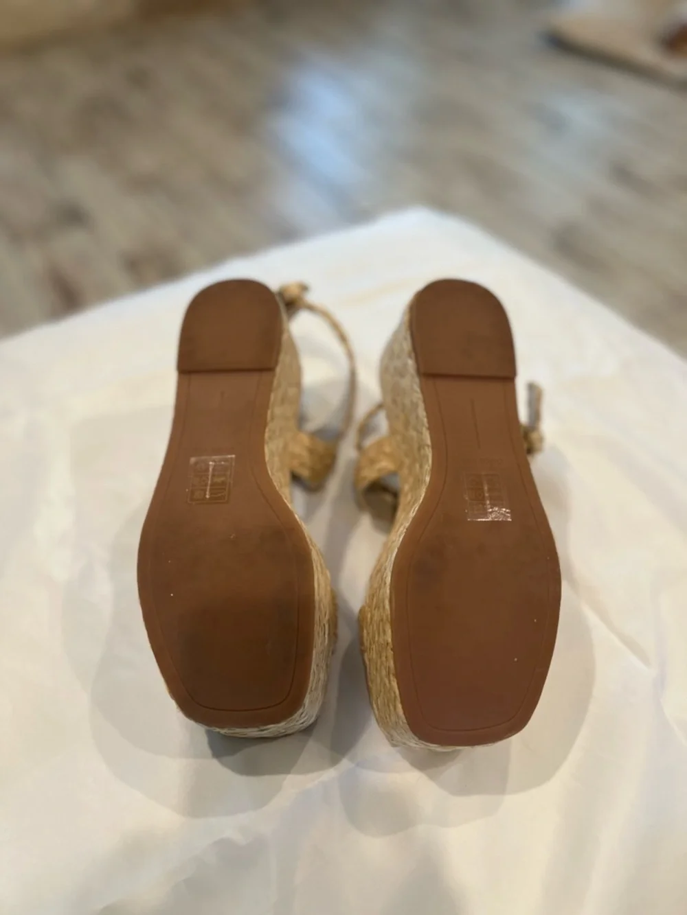 Dolce Vita Natural Braided Platform Espadrille Sandals - Picture 6 of 7